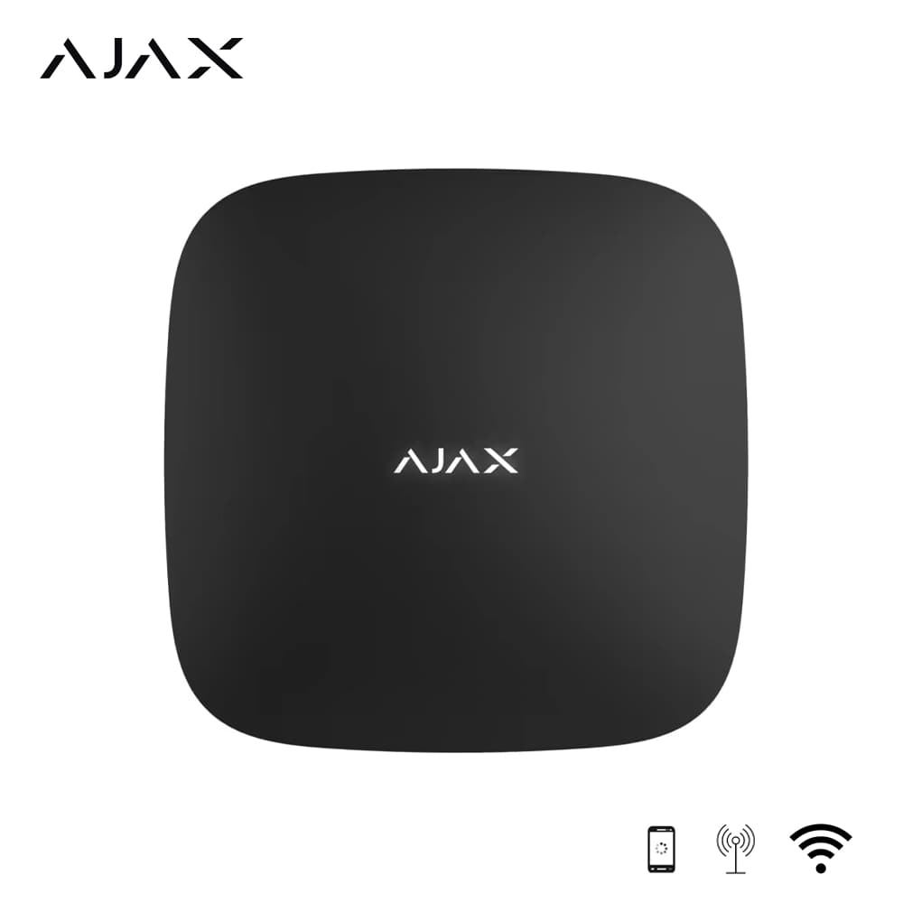 Ajax Rex Kablosuz Sinyal Tekrarlayıcı Panel Siyah - Image 1