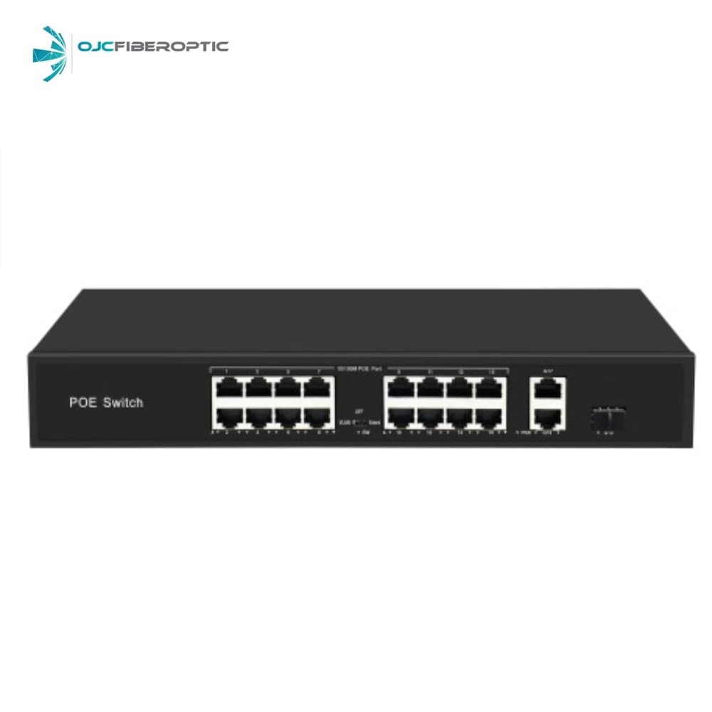 ODS ODS-16P2U1S-300 16 Port Gigabit PoE Switch - Image 1