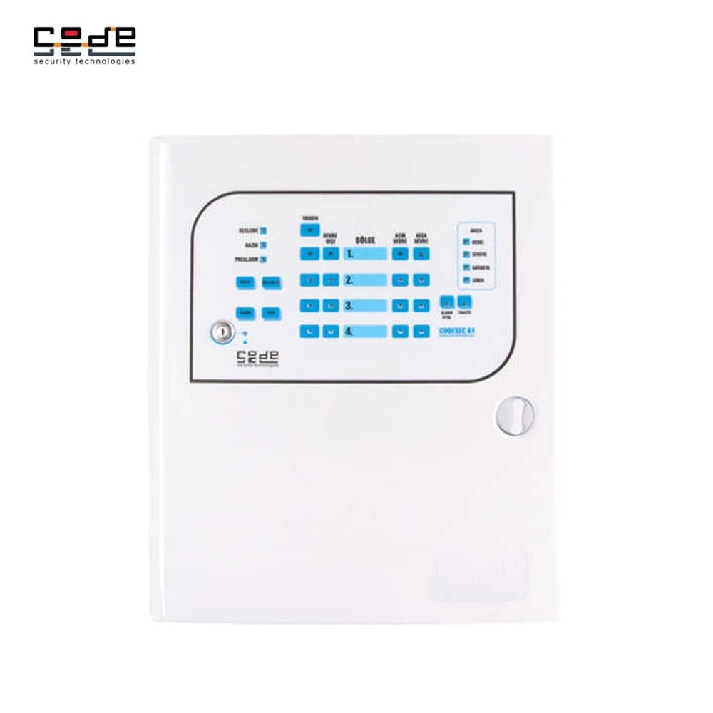 Codesec K4 A 4 Zone Konvansiyonel Yangın Alarm Paneli - Image 1