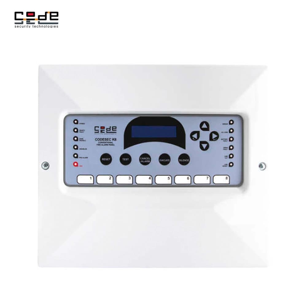 Codesec K8 8 Zone Konvansiyonel Yangın Alarm Paneli - Image 1
