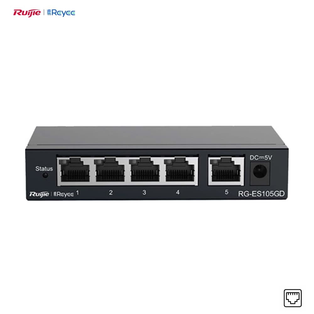 Reyee RG-ES105GD 5 Port Gigabit Network Switch - Image 1