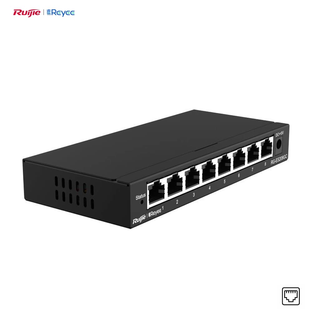 Reyee RG-ES208GC 8 Port Gigabit Network Switch - Image 1