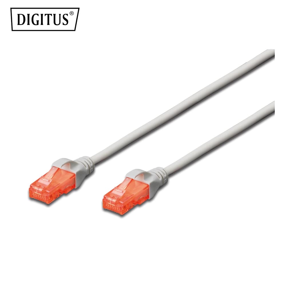 Digitus DK-1617-010-B 0.5 Metre Cat6 Patch Cord Kablo (Gri) - Image 1