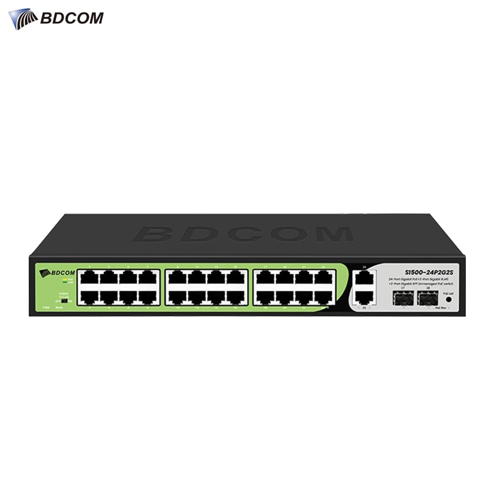 BDCOM S1500-24P2G2S 24 Port Gigabit Network PoE Switch - Image 1