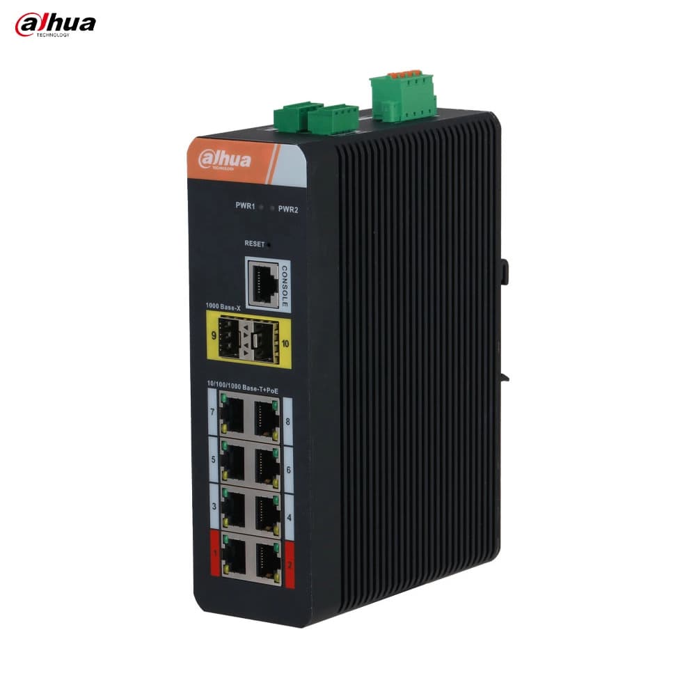 Dahua IS4210-8GT-120 8 Port Gigabit Endüstriyel Switch - Image 1