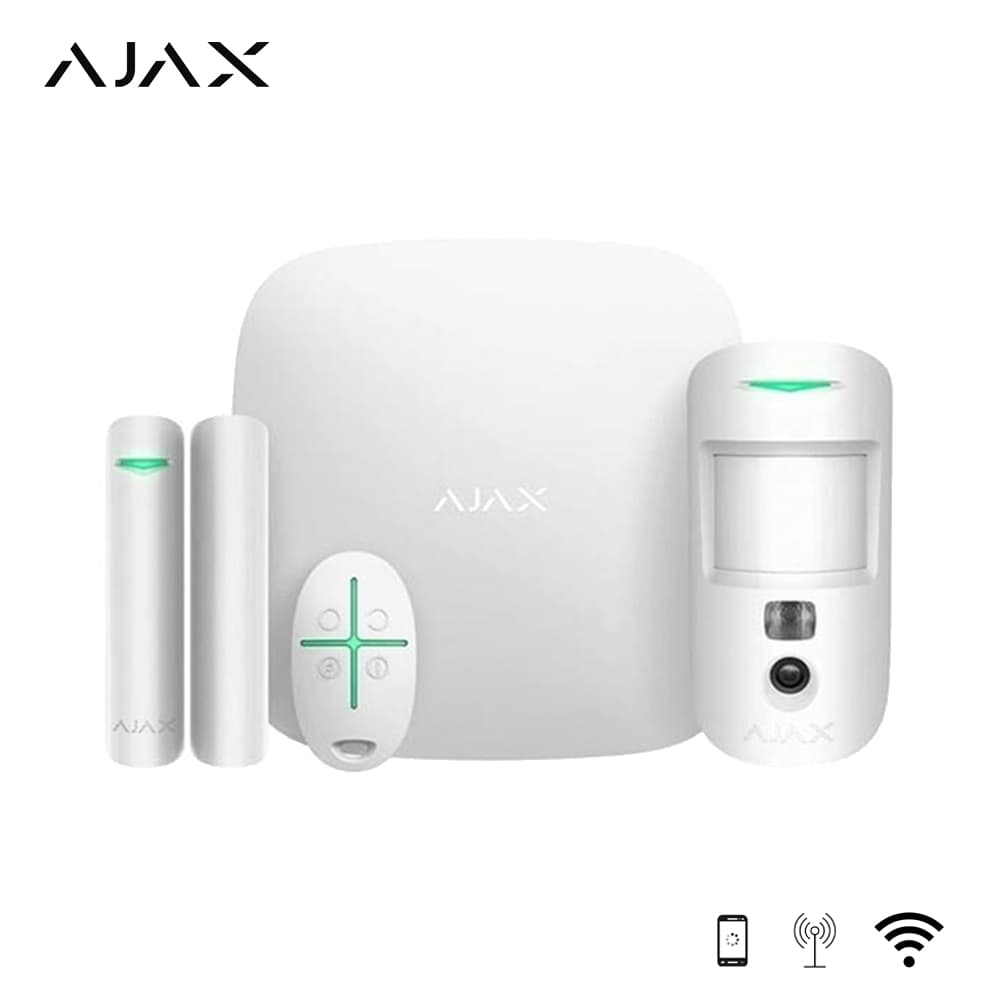 Ajax StarterKit Cam Plus Kablosuz Alarm Seti Beyaz - Image 1