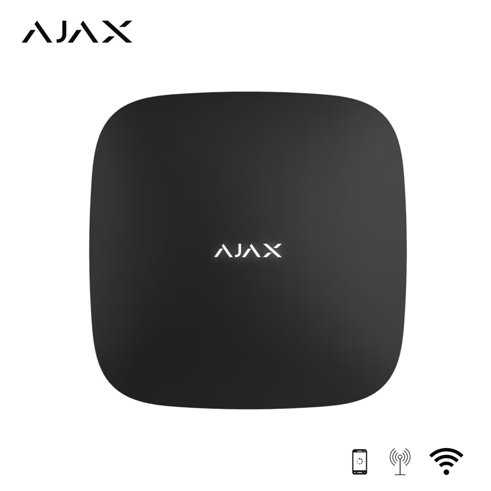 Ajax Hub Kablosuz Alarm Kontrol Paneli Siyah - Image 1
