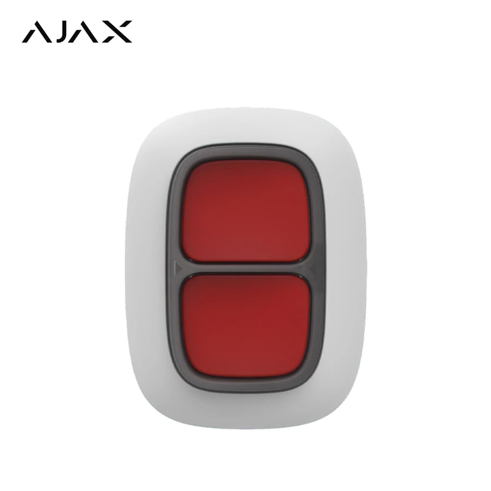 Ajax Double Button Kablosuz Panik Butonu Beyaz - Image 1