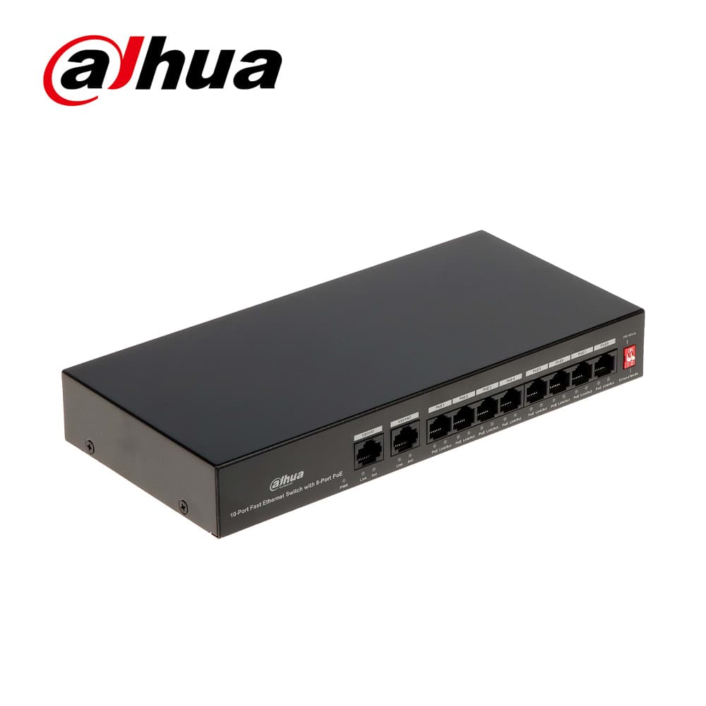 Dahua CS4010-8ET-110 8 Port Yönetilebilir PoE Switch - Image 1