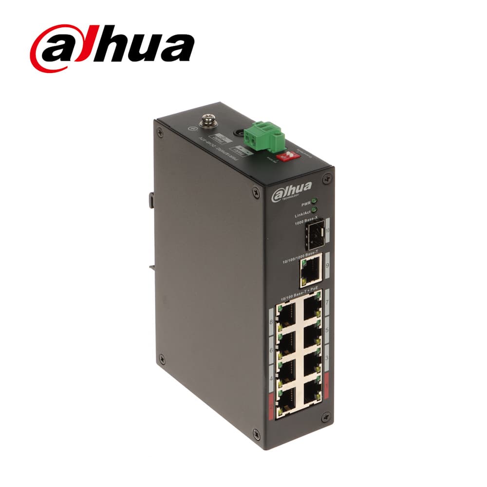 Dahua PFS3110-8ET-96 8 Port Endustriyel PoE Switch - Image 1