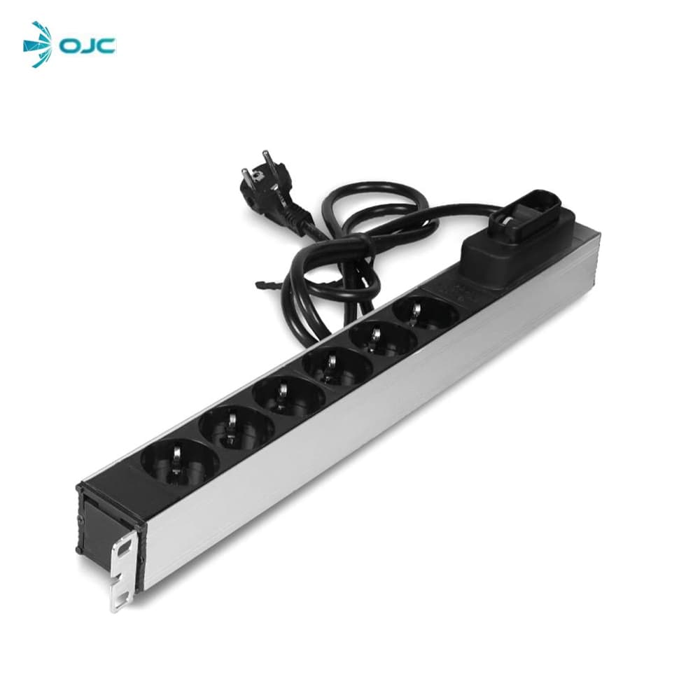 ODS AW-7951-6F-S Rack Tipi 6'lı Grup Priz 1U - Image 1