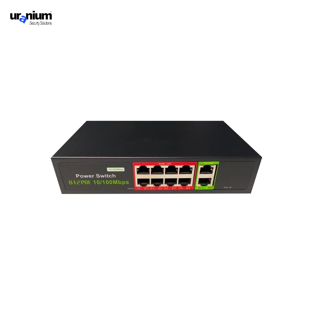 Uranium POE-8002-96W 8 Port PoE Switch - Image 1