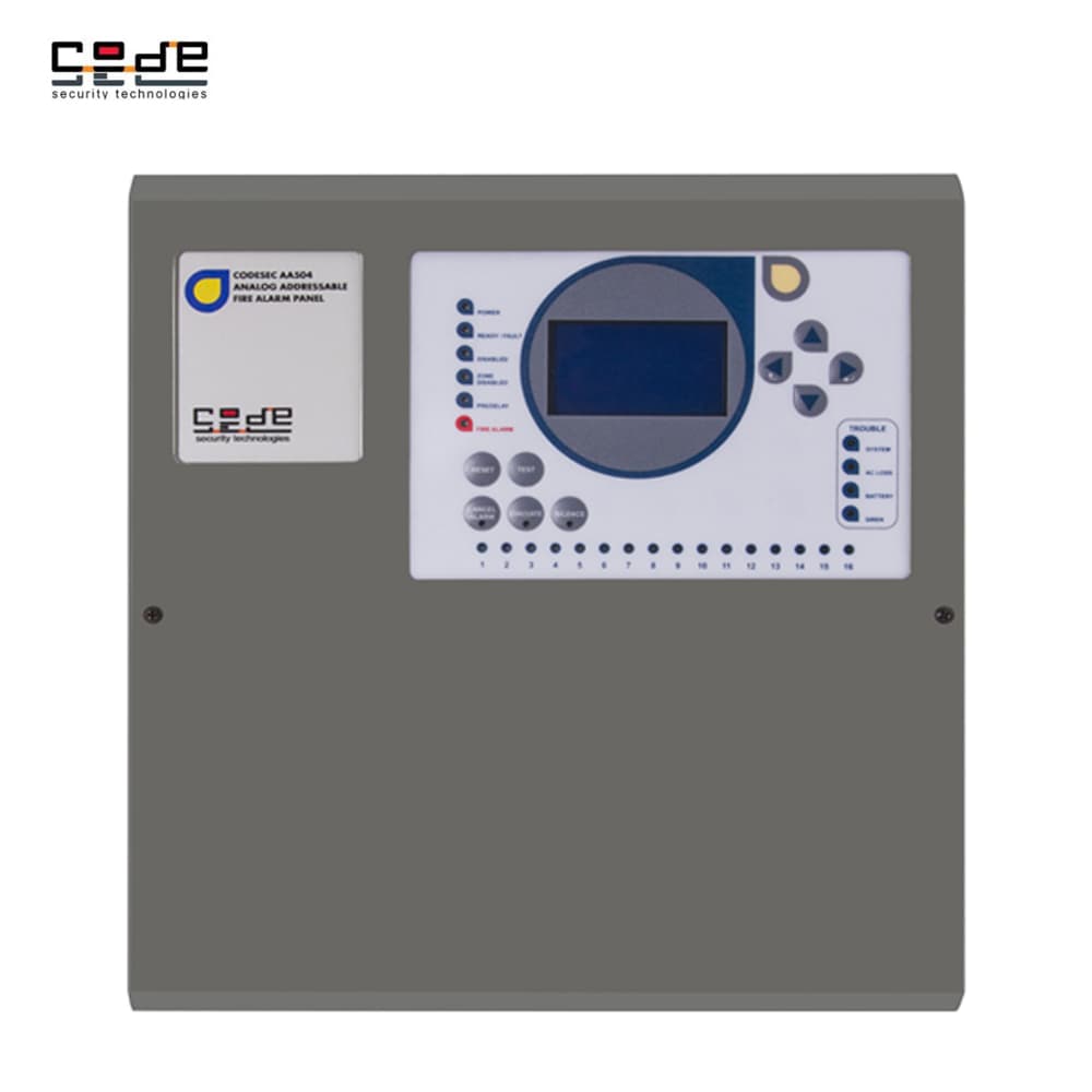Codesec AA-504 Adresli Yangın Alarm Paneli (Loopsuz) - Image 1