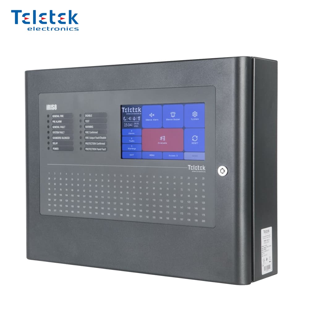 Teletek IRIS8 Adresli 6 Loop Yangın Algılama Paneli - Image 1