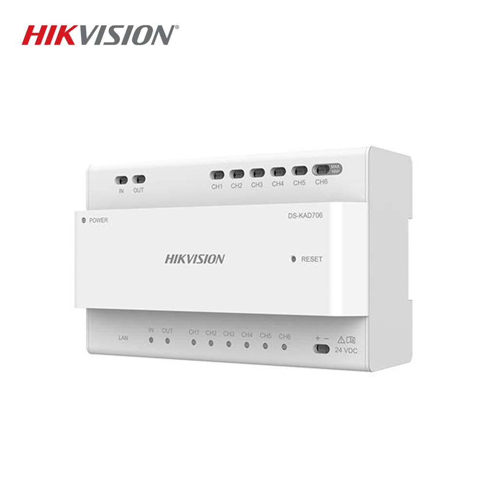Hikvision DS-KAD706Y 2 Telli 6 Kanal Analog İnterkom Dağıtıcısı - Image 1