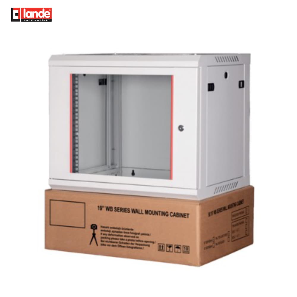 Lande LN-WB-06U6045-CC-F 6U Duvar Tipi Demonte Kabinet - Image 1