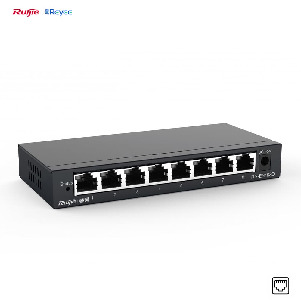 Reyee RG-ES108D 8 Port Network Switch - Image 1