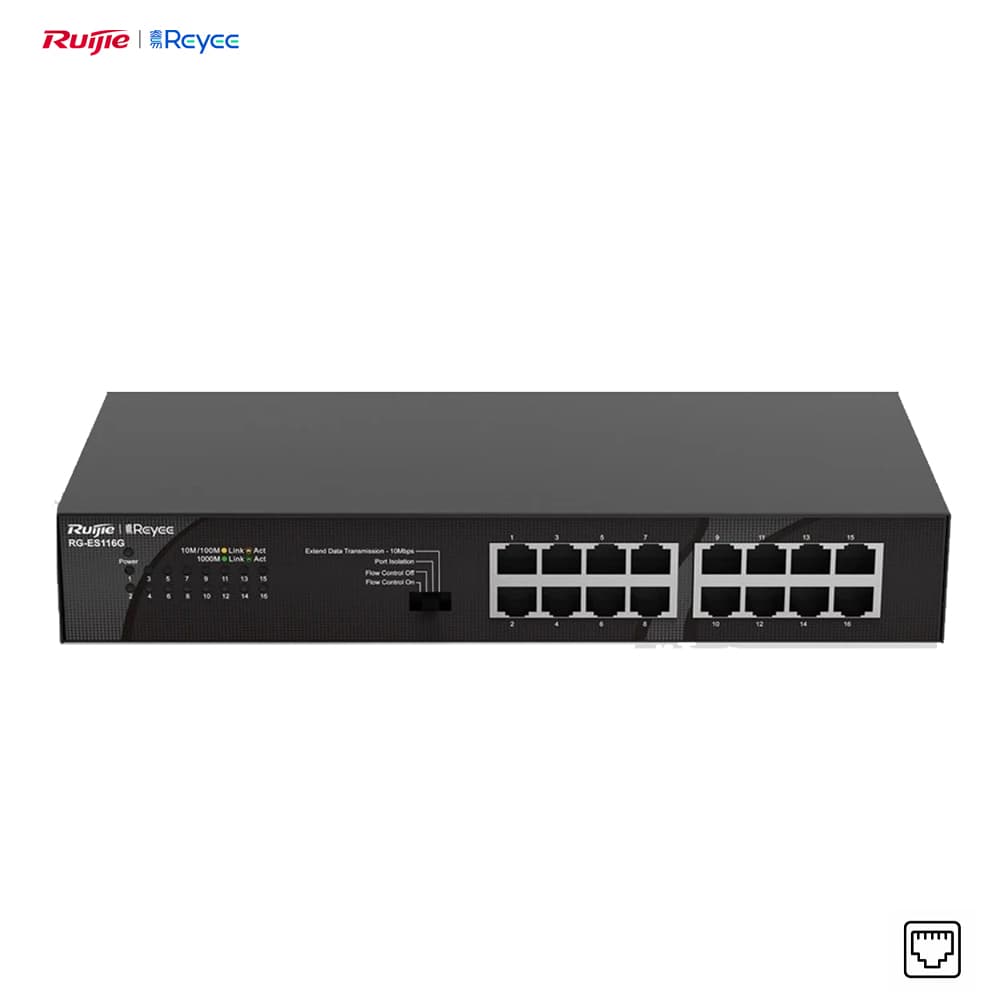 Reyee RG-ES116G 16 Port Gigabit Network Switch - Image 1