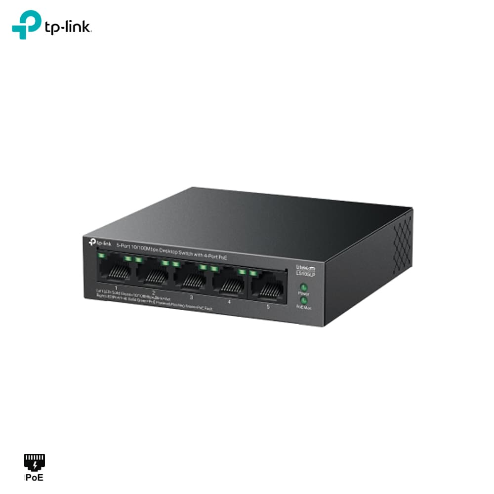 TP-Link LS105GP 4 Port Gigabit PoE Switch - Image 1