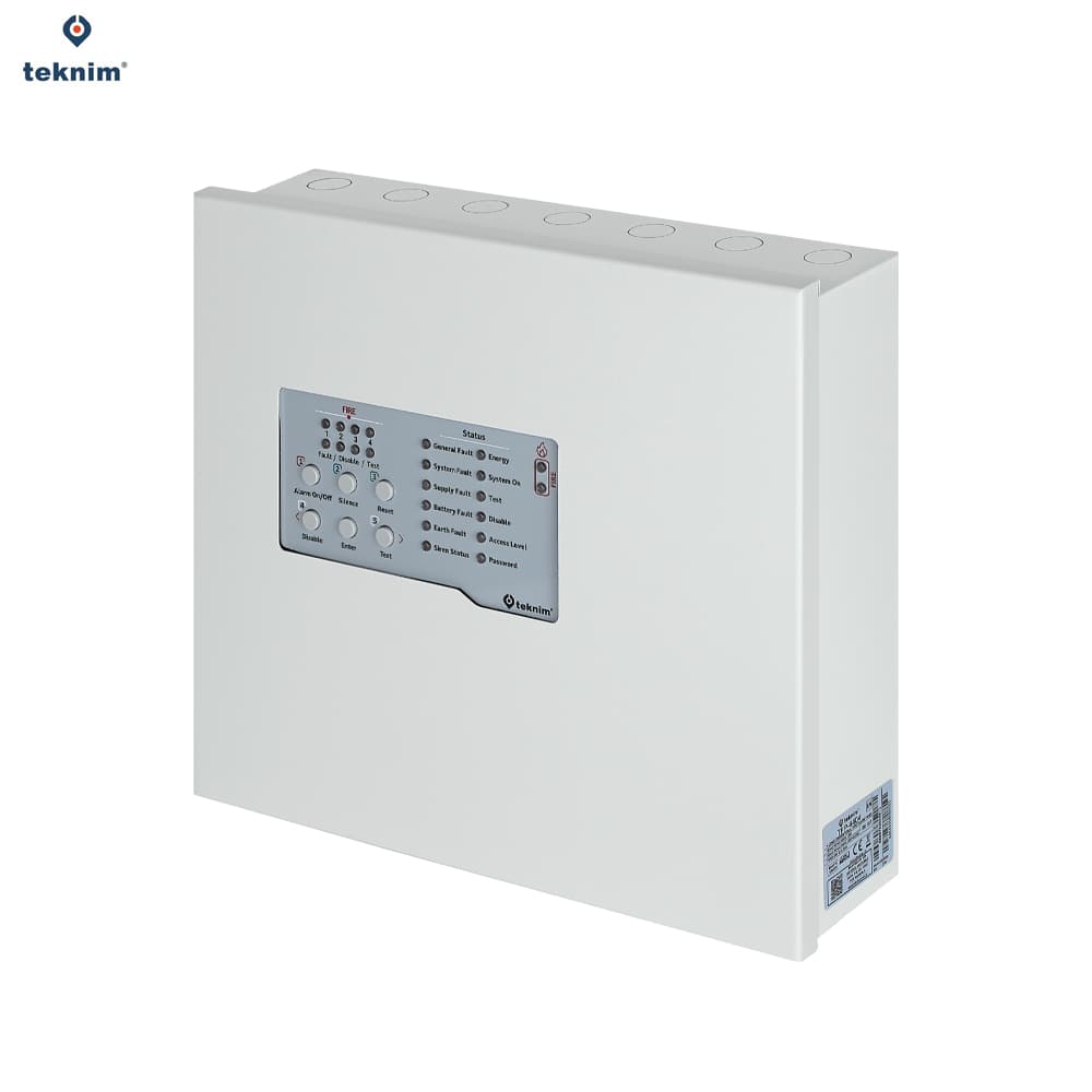 Teknim TFP-4404 4 Zone Konvansiyonel Yangın Alarm Paneli - Image 1