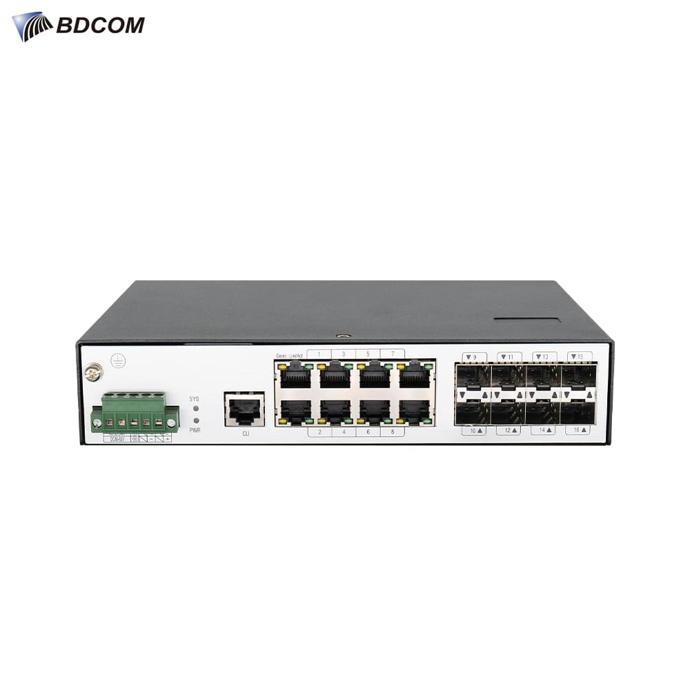 BDCOM IES2000-TU8S8T 8 Port Gigabit Endustriyel Switch - Image 1