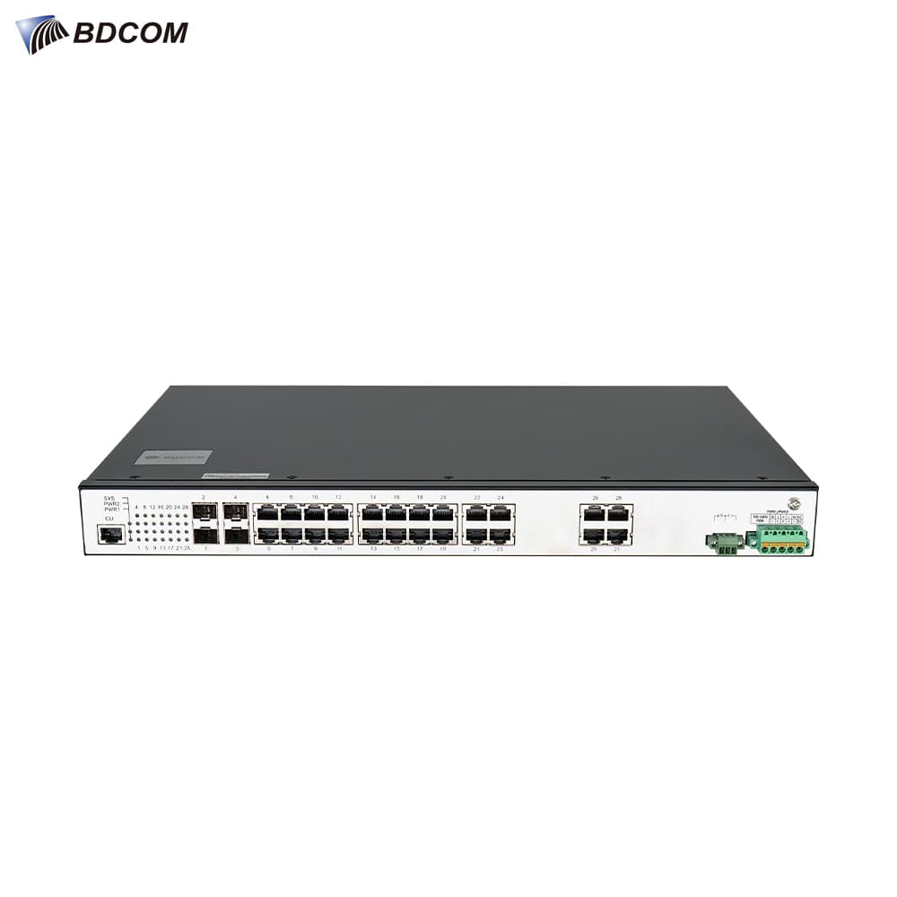 BDCOM IES2000-5024T4S 24 Port Gigabit Endustriyel Switch - Image 1