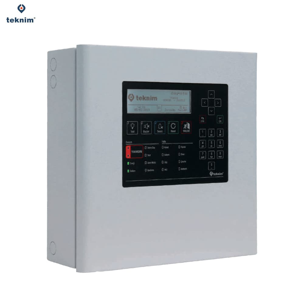 Teknim TFP-1214 4 Loop Adresli Yangın Alarm Paneli - Image 1