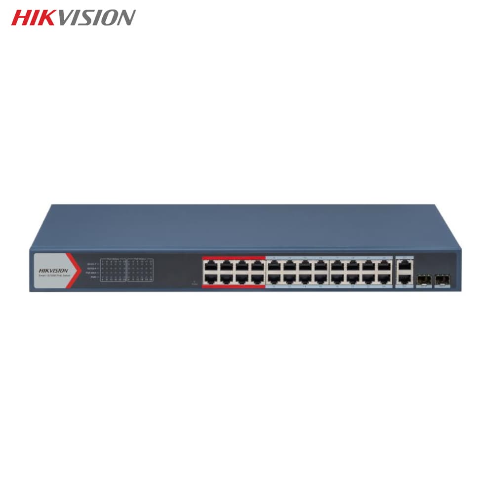 Hikvision DS-3E1326P-EI/M 24 Port Yönetilebilir PoE Switch - Image 1