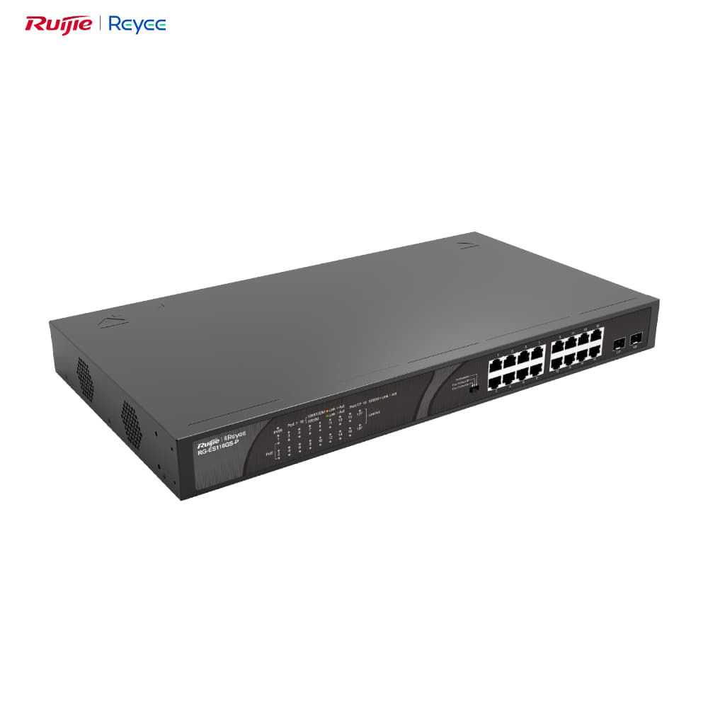 Ruijie Reyee RG-ES118GS-P 16 Port Gigabit PoE Switch - Image 1