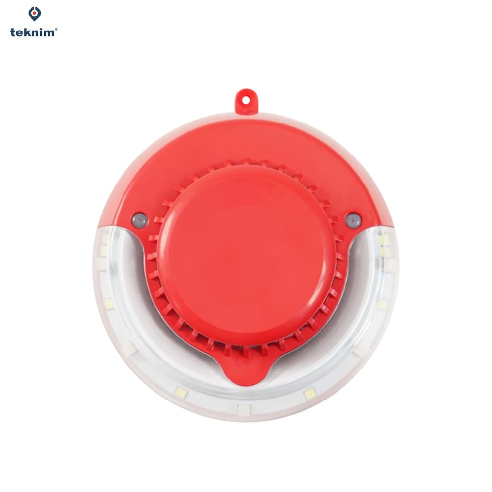 Teknim TFS-4192R Flaşörlü Konvansiyonel Flaşörlü Yangın Alarm Sireni - Image 1