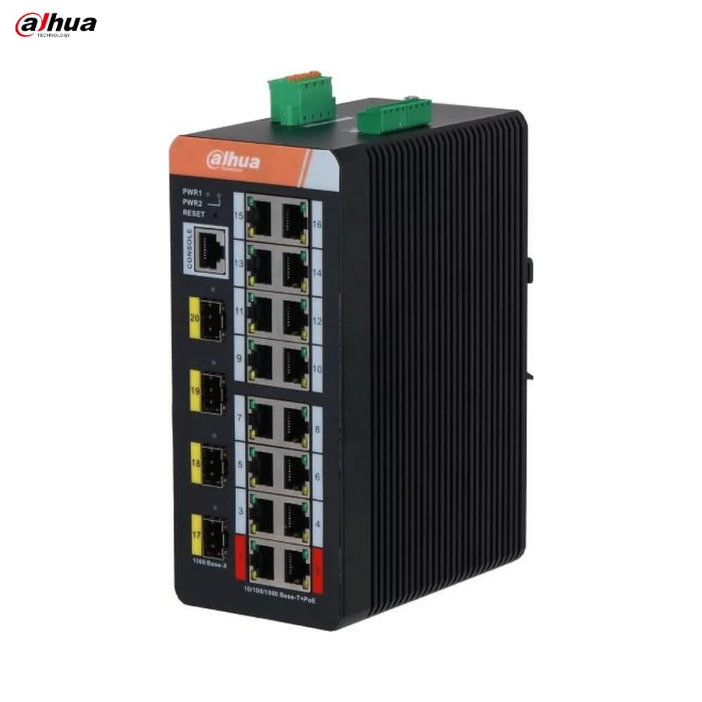 Dahua IS4420-16GT-240 16 Port Endustriyel Gigabit Switch - Image 1